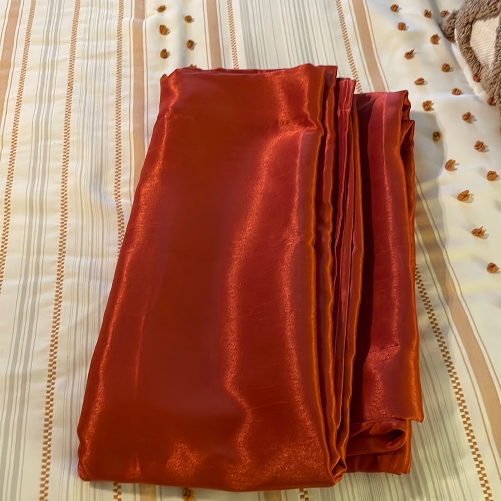 Rust orange blackout curtains